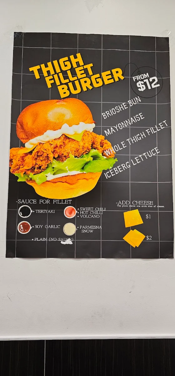 Menu, Golden Carriage Korean Fried Chicken