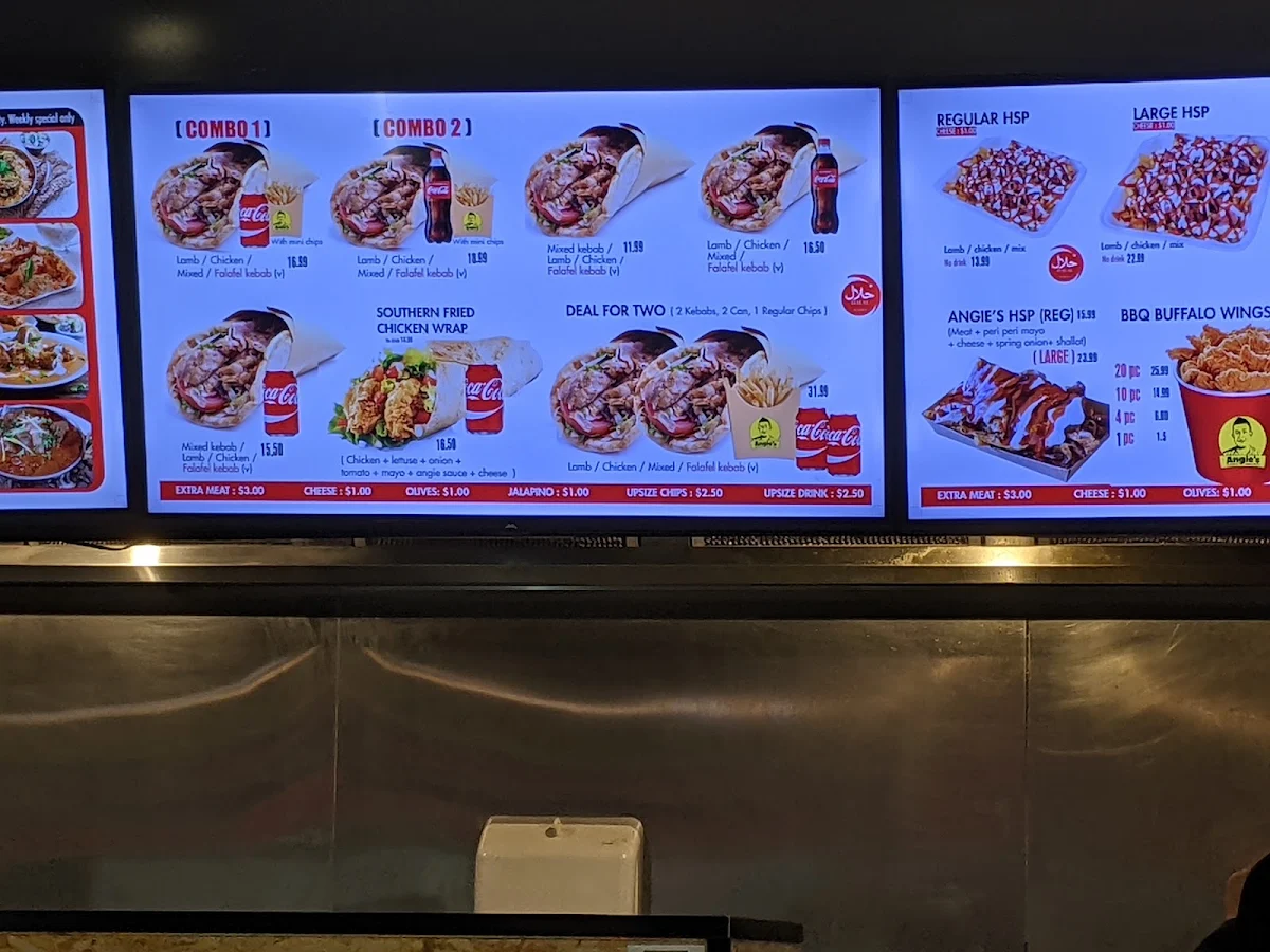 Menu, Angie's Kebabs & Burgers ( Ascot vale , Halal )