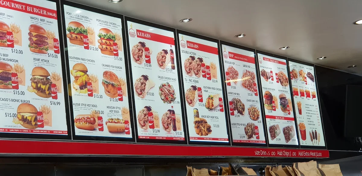 Menu, Angie's Kebabs & Burgers ( Ascot vale , Halal )