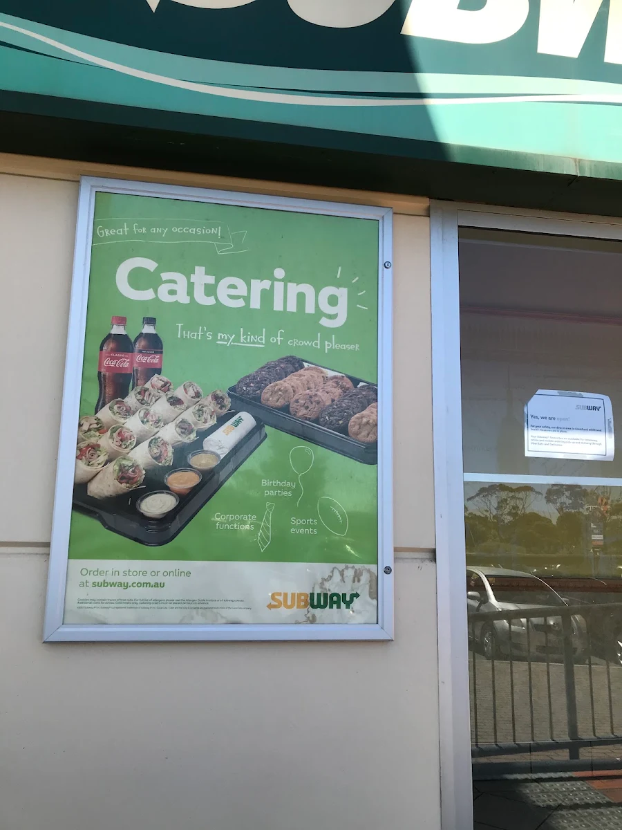 Menu, Subway
