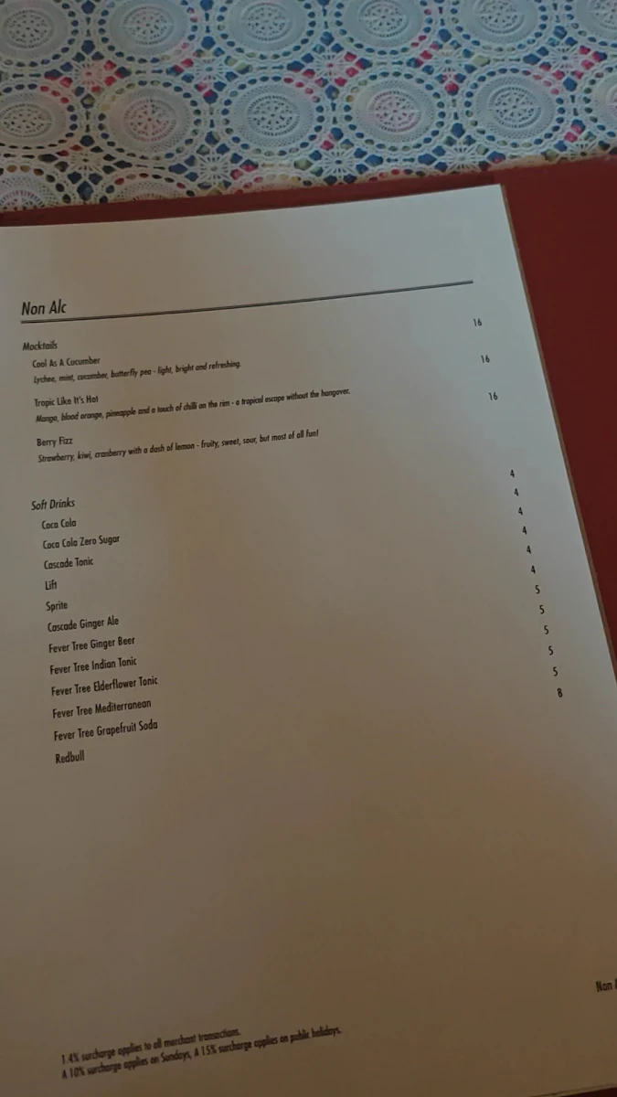 Menu, Cookie
