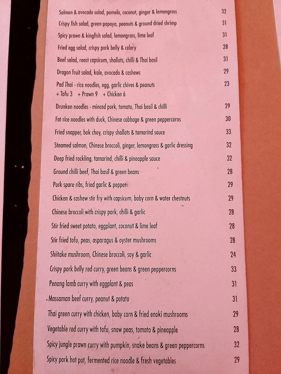 Menu, Cookie
