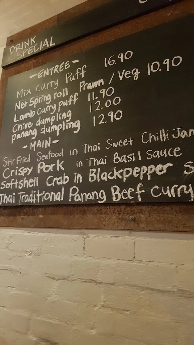 Menu, Khao San Road