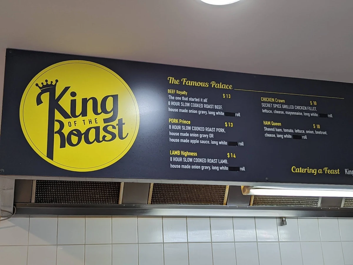 Menu, King of the Roast