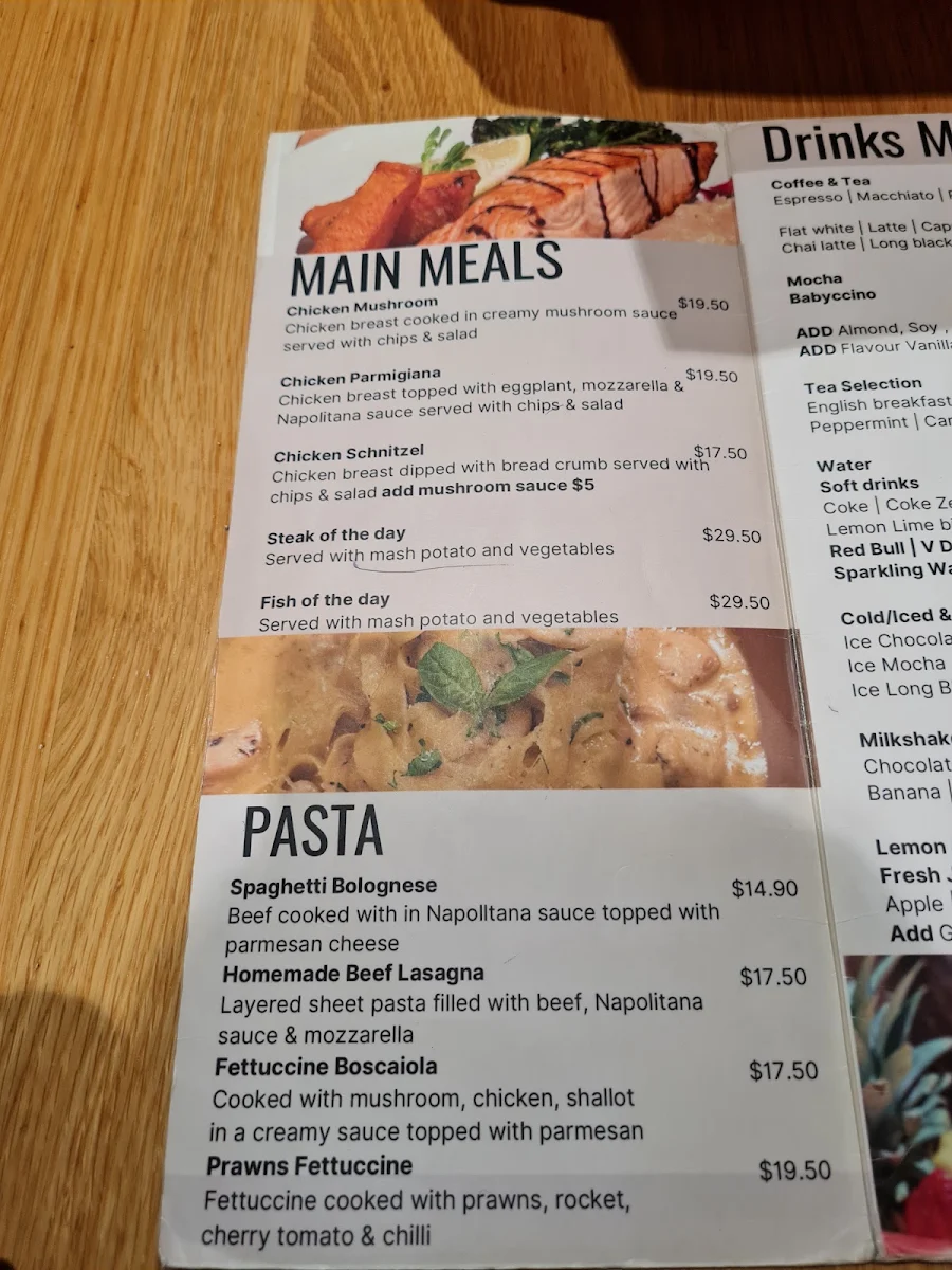 Menu, Pastaccino