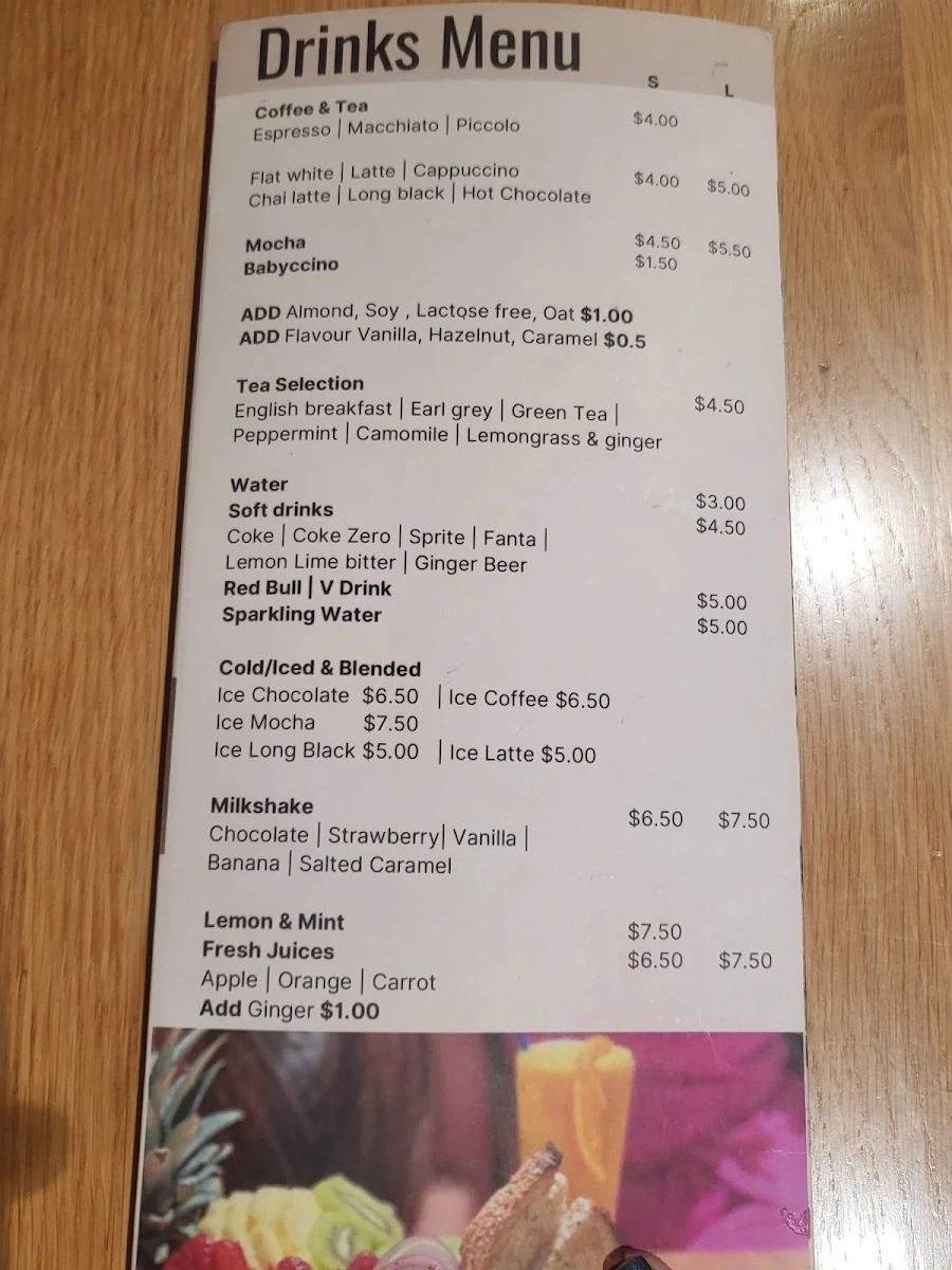Menu, Pastaccino