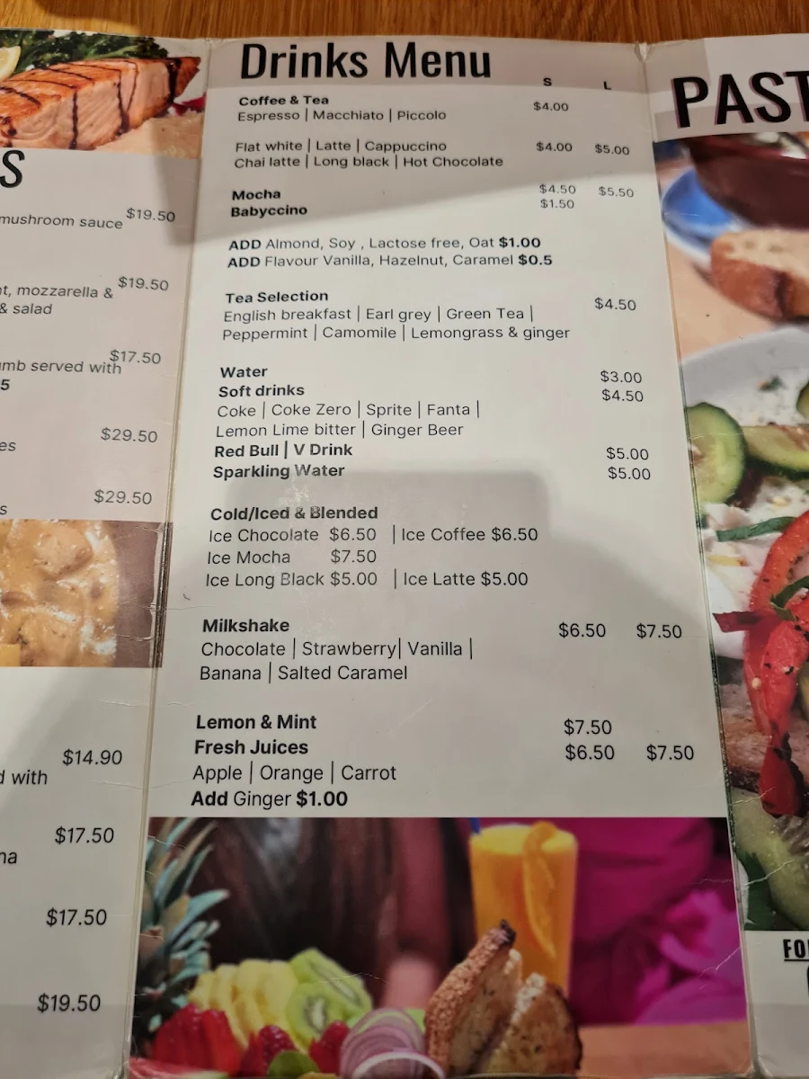 Menu, Pastaccino