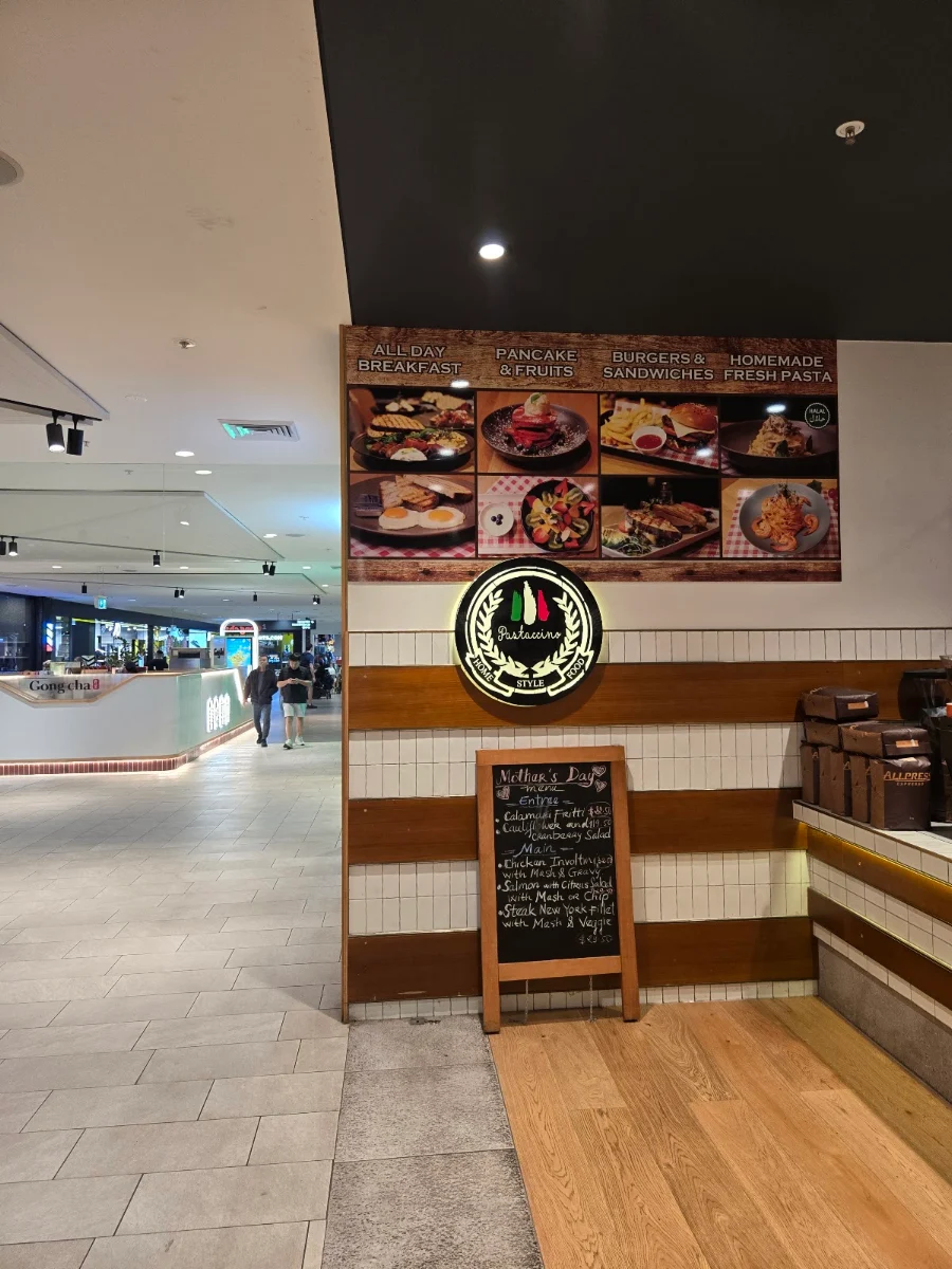 Menu, Pastaccino