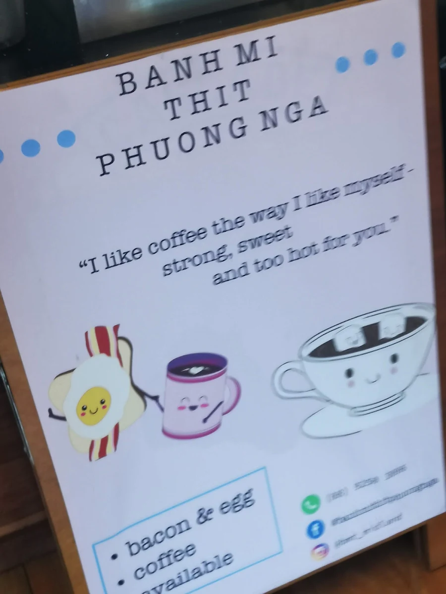 Menu, Banh Mi Thit Phuong Nga
