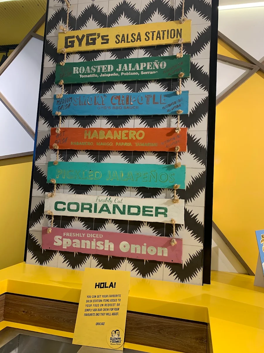 Menu, Guzman y Gomez - Castle Towers