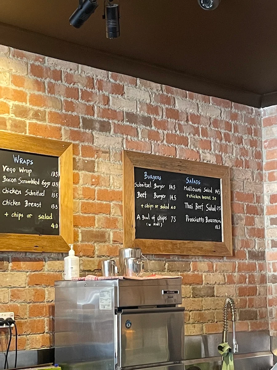 Menu, Copper Cafe