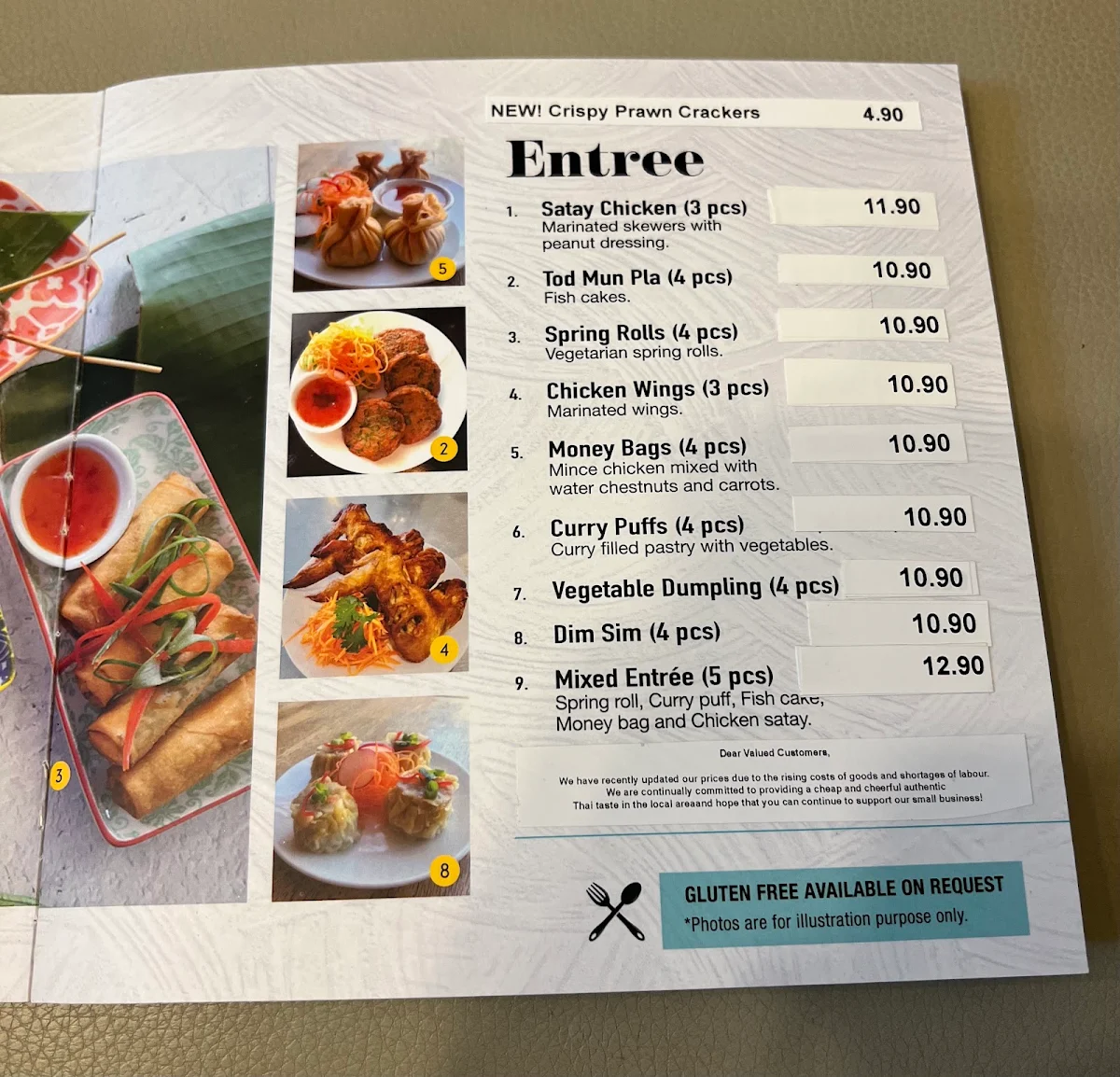 Menu, Thai N'More