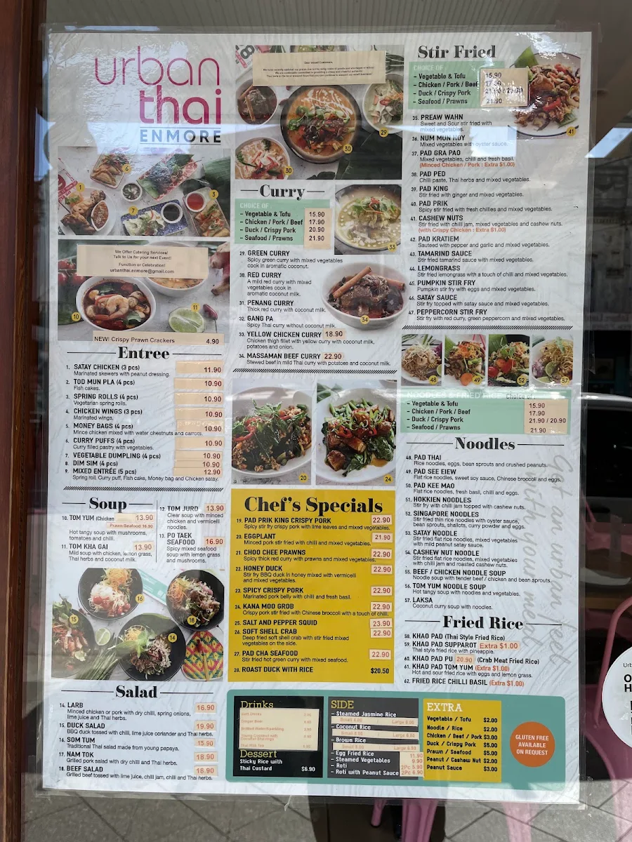 Menu, Thai N'More