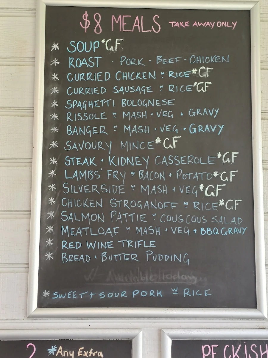 Menu, K by the Sea