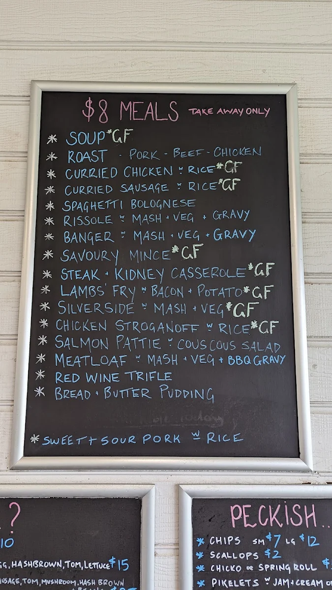 Menu, K by the Sea