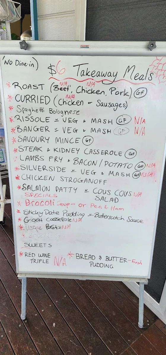 Menu, K by the Sea
