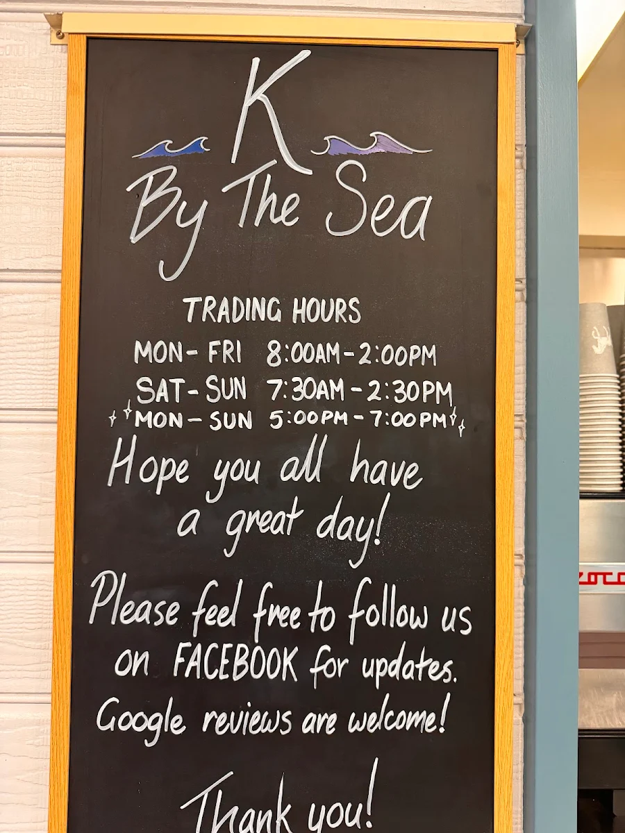 Menu, K by the Sea