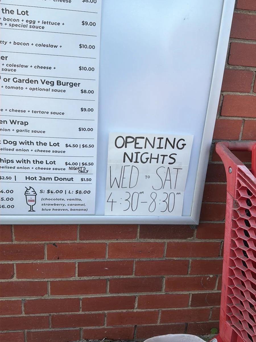 Menu, The Kitchen Container
