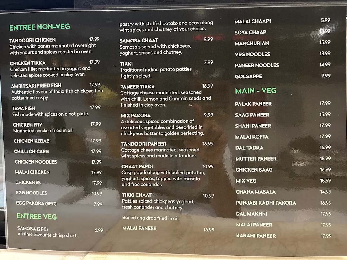 Menu, Punjabi Zaika RESTAURANT | Indian Restaurant