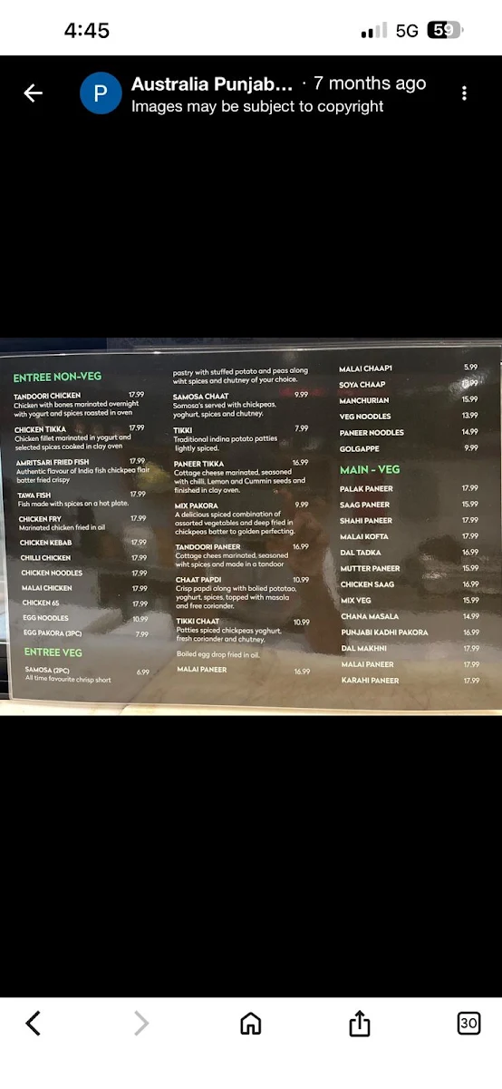 Menu, Punjabi Zaika RESTAURANT | Indian Restaurant