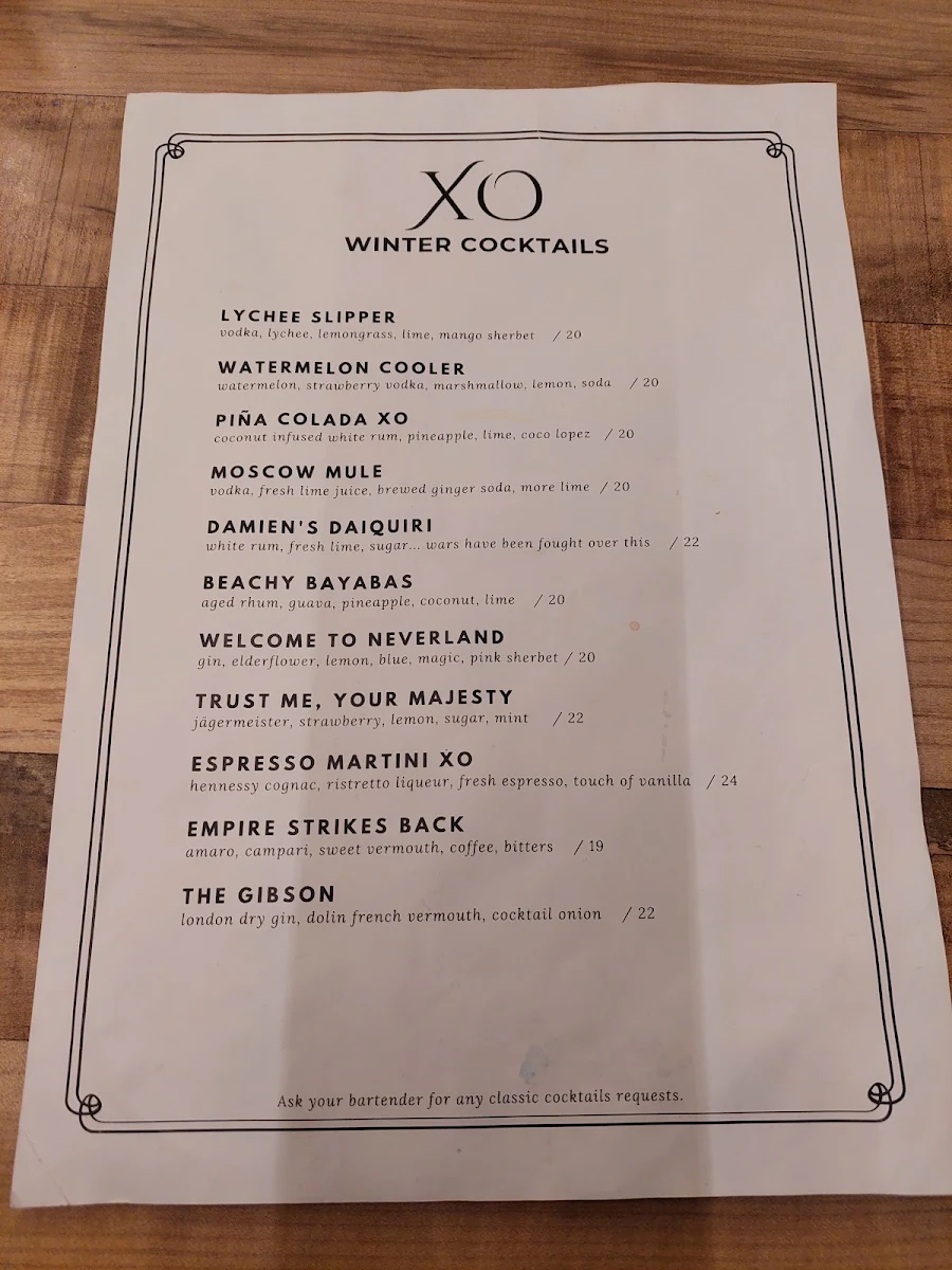 Menu photo 1