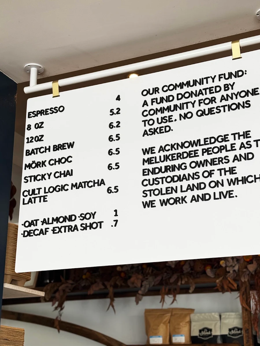 Menu, Poolish & Co.