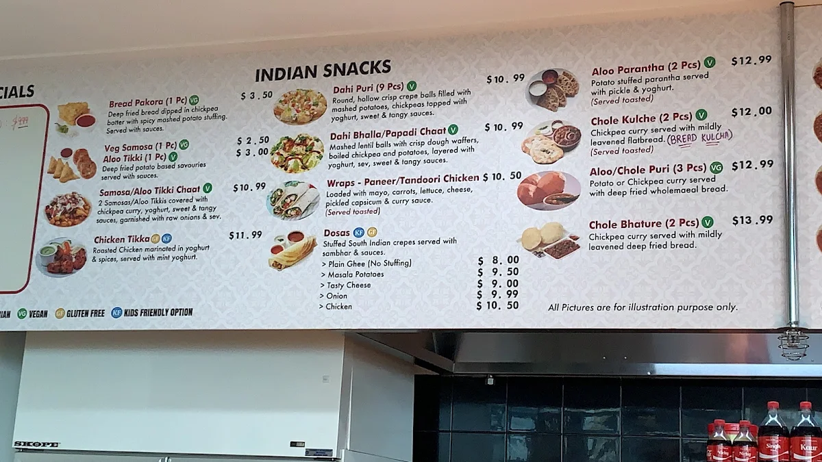 Menu, Curryocity Authentic Indian Restaurant