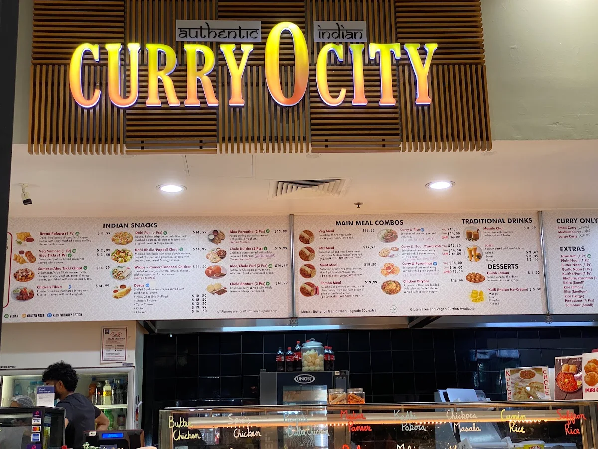 Menu, Curryocity Authentic Indian Restaurant