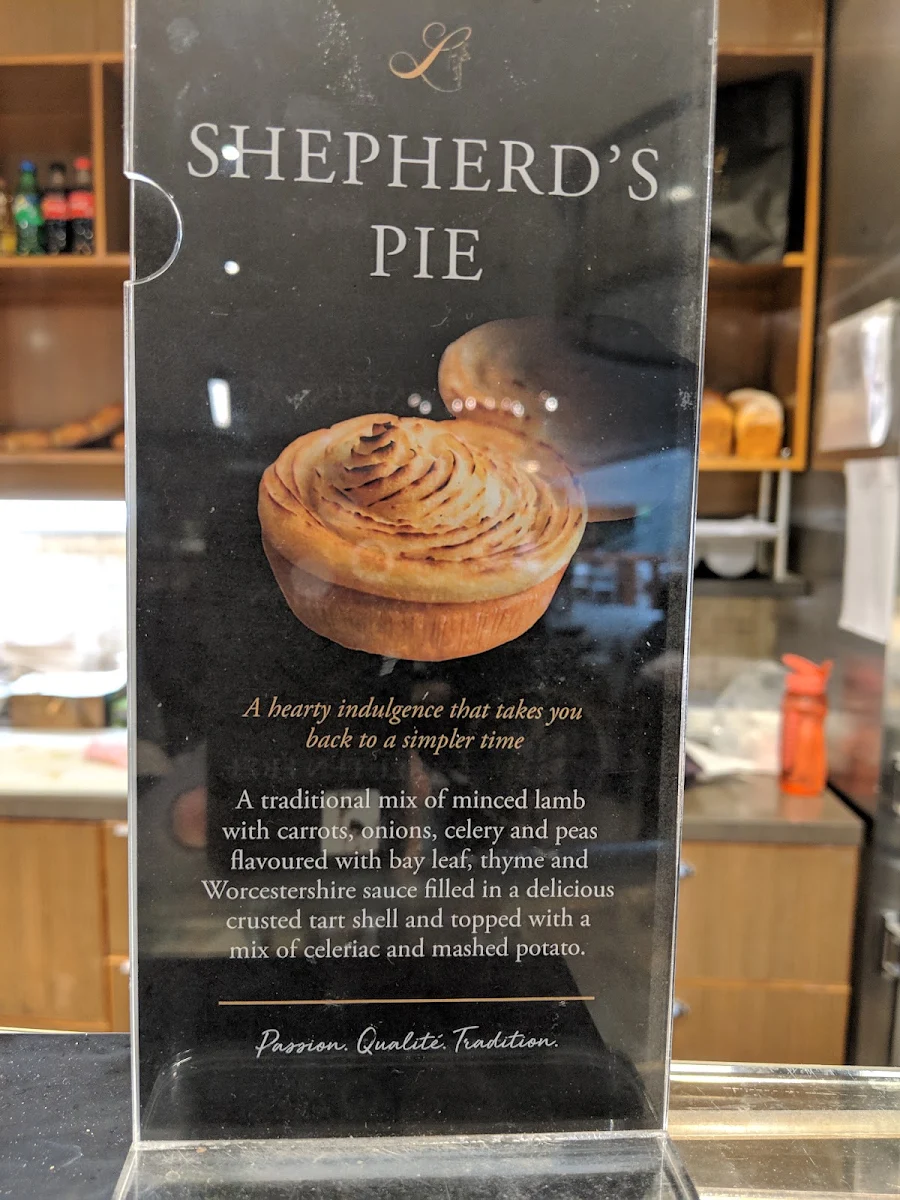 Menu, Laurent Bakery Collins Place