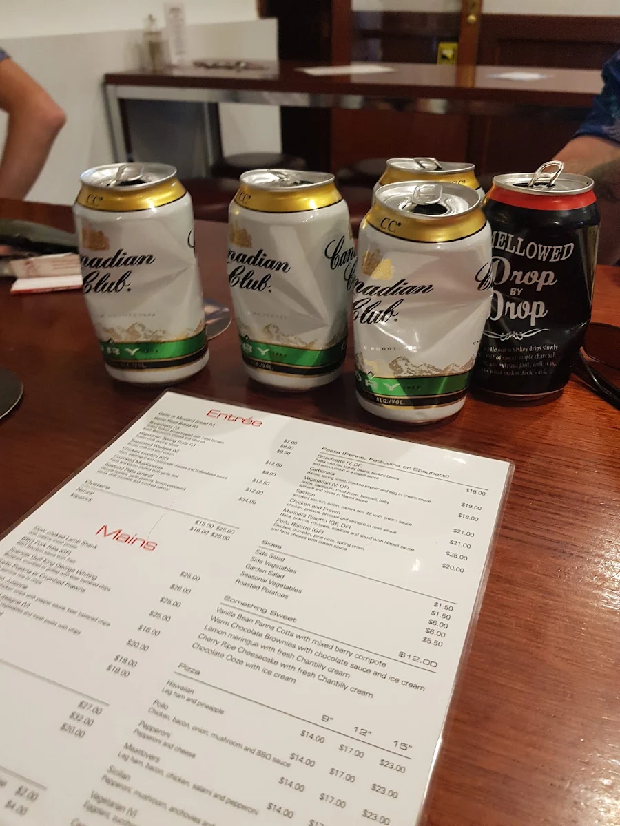 Menu, The Hotel Flinders