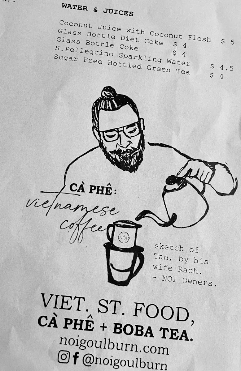 Menu, NỘI Goulburn