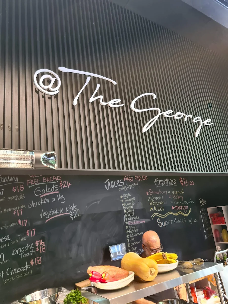 Menu, @ The George