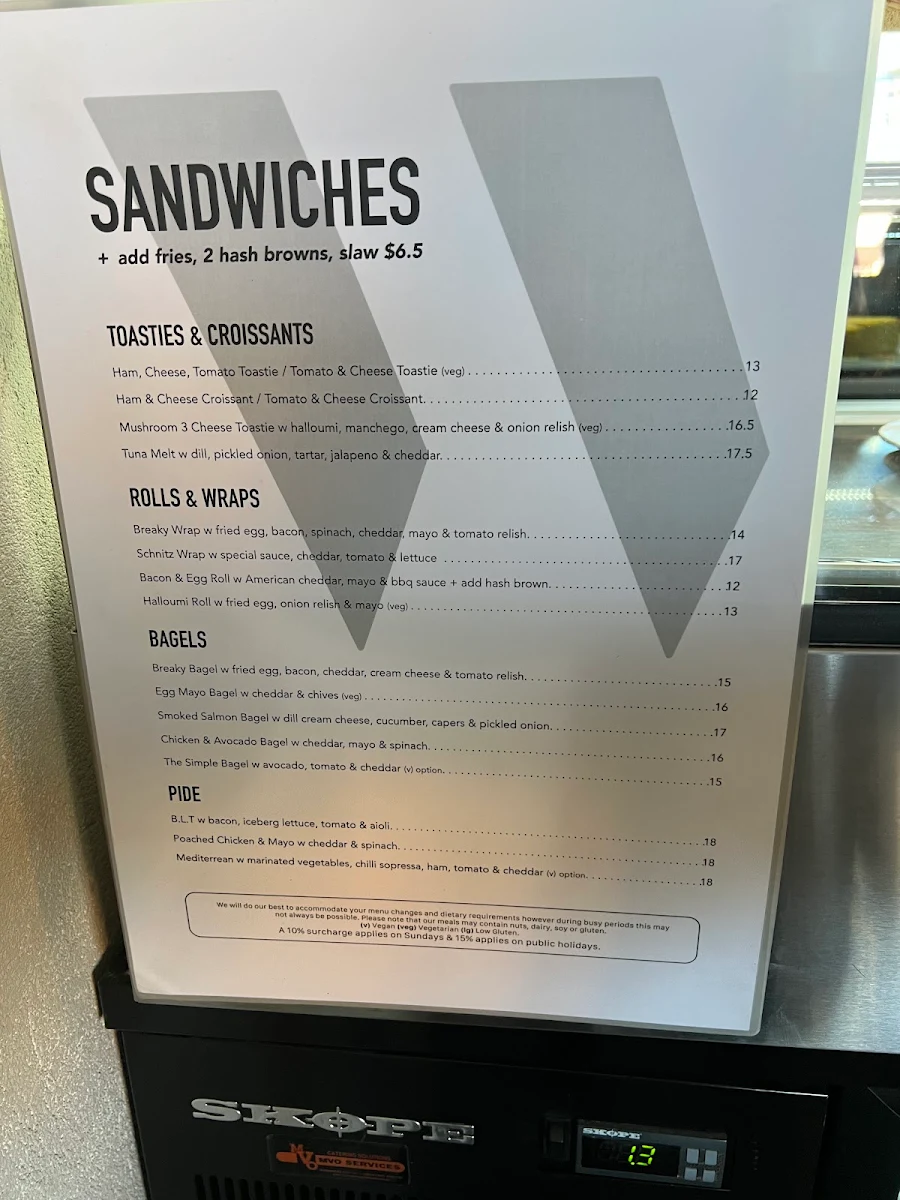 Menu, West 48