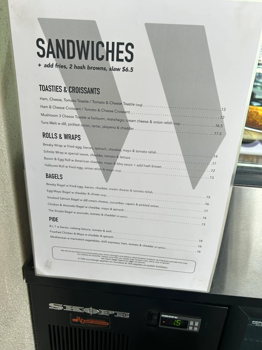 Menu, West 48
