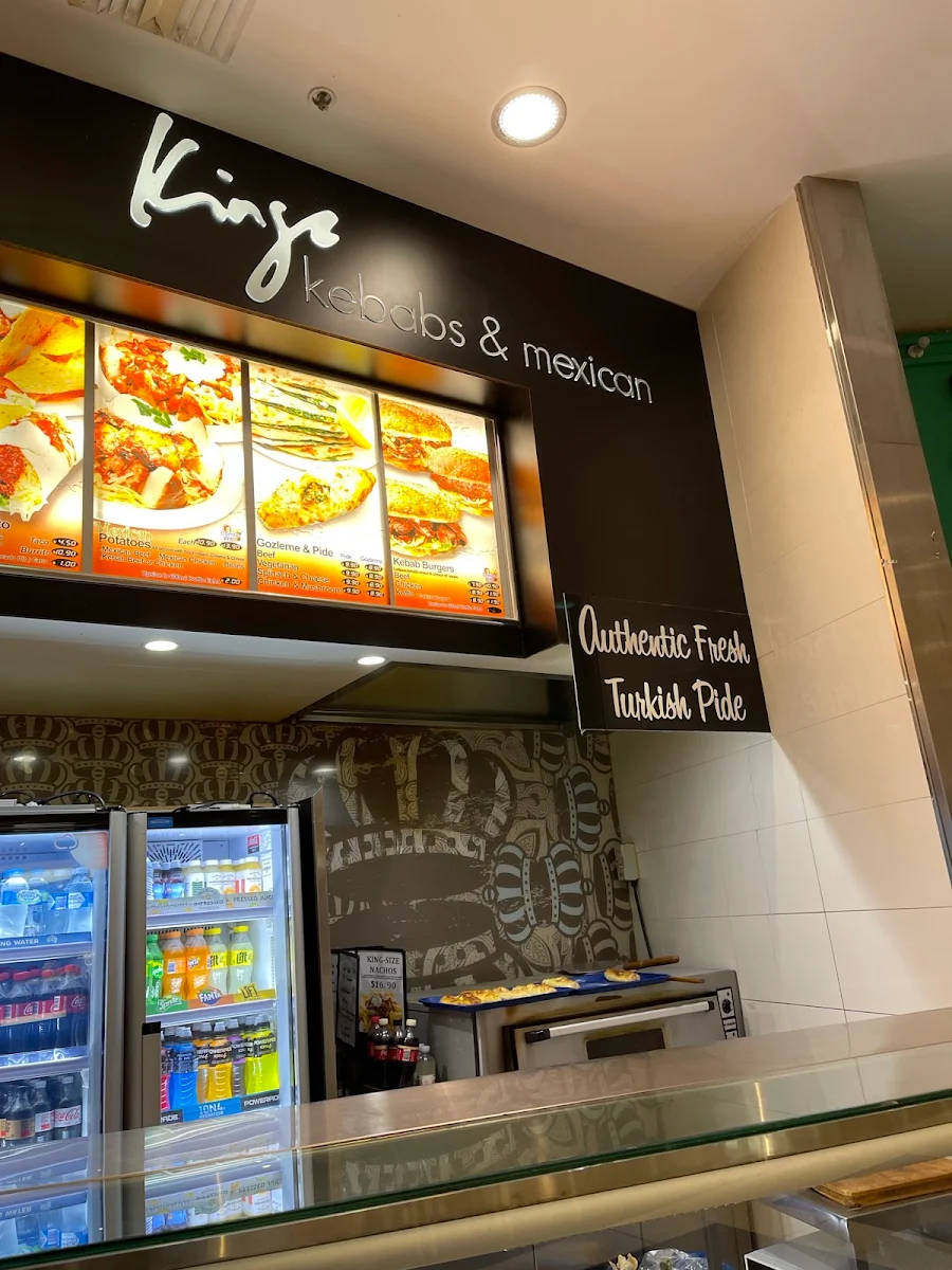 Menu, Kings kebab & mexican