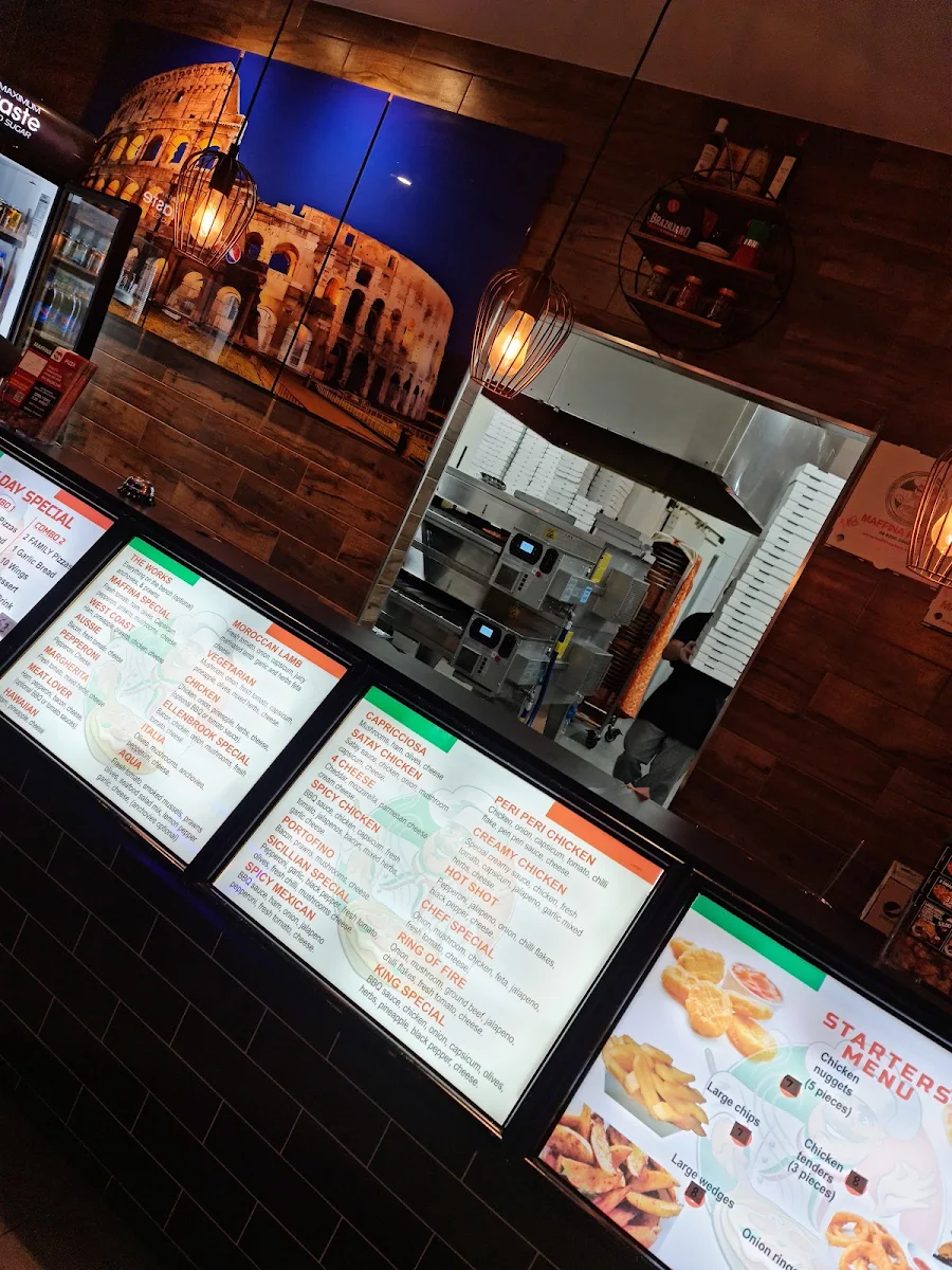 Menu, Maffina Pizza