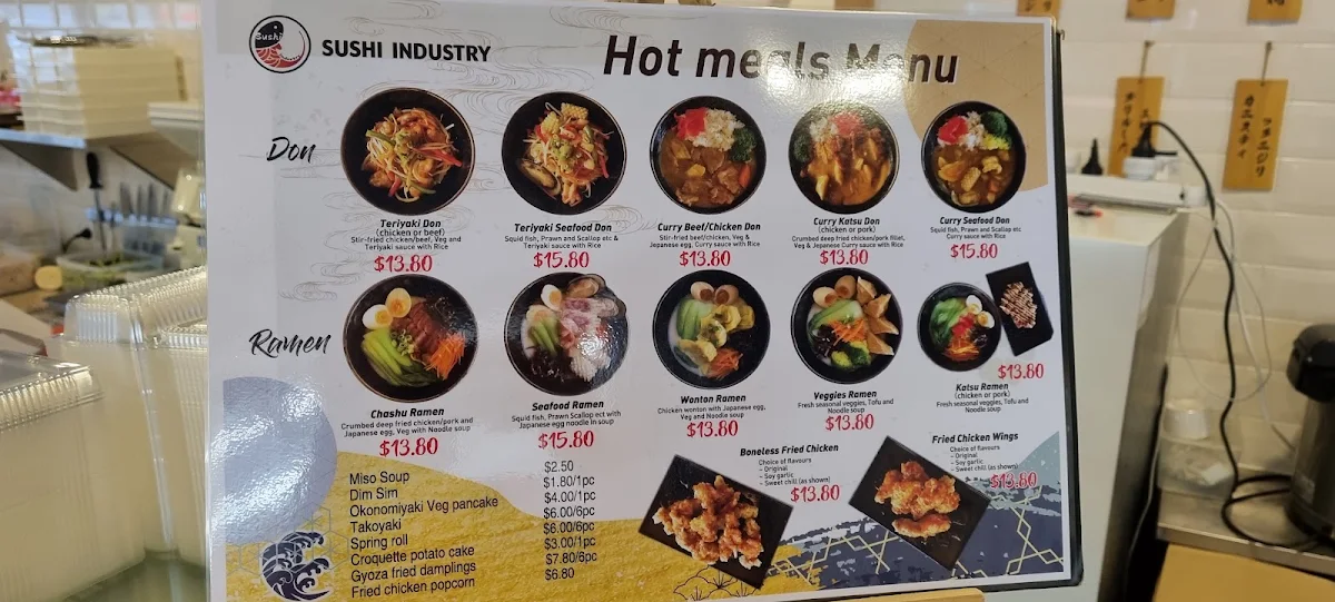 Menu, Sushi Industry