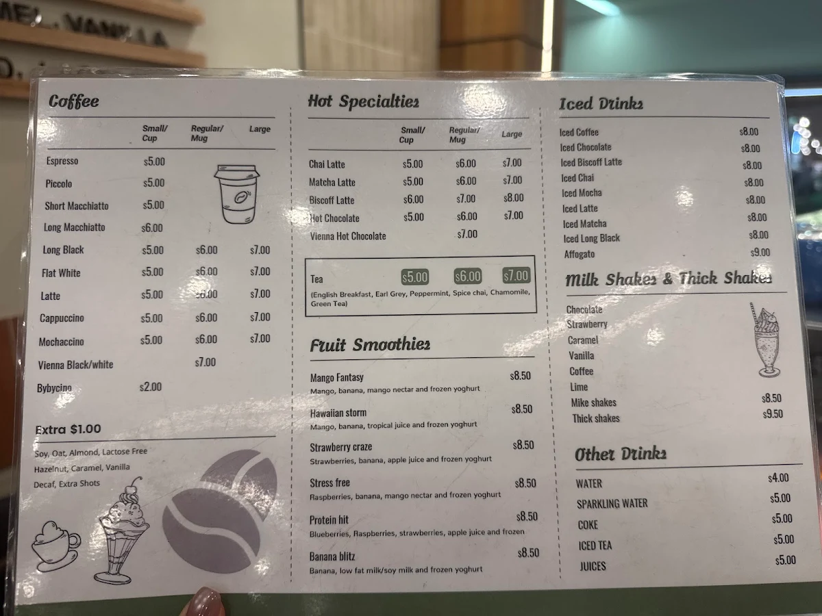 Menu, Green options