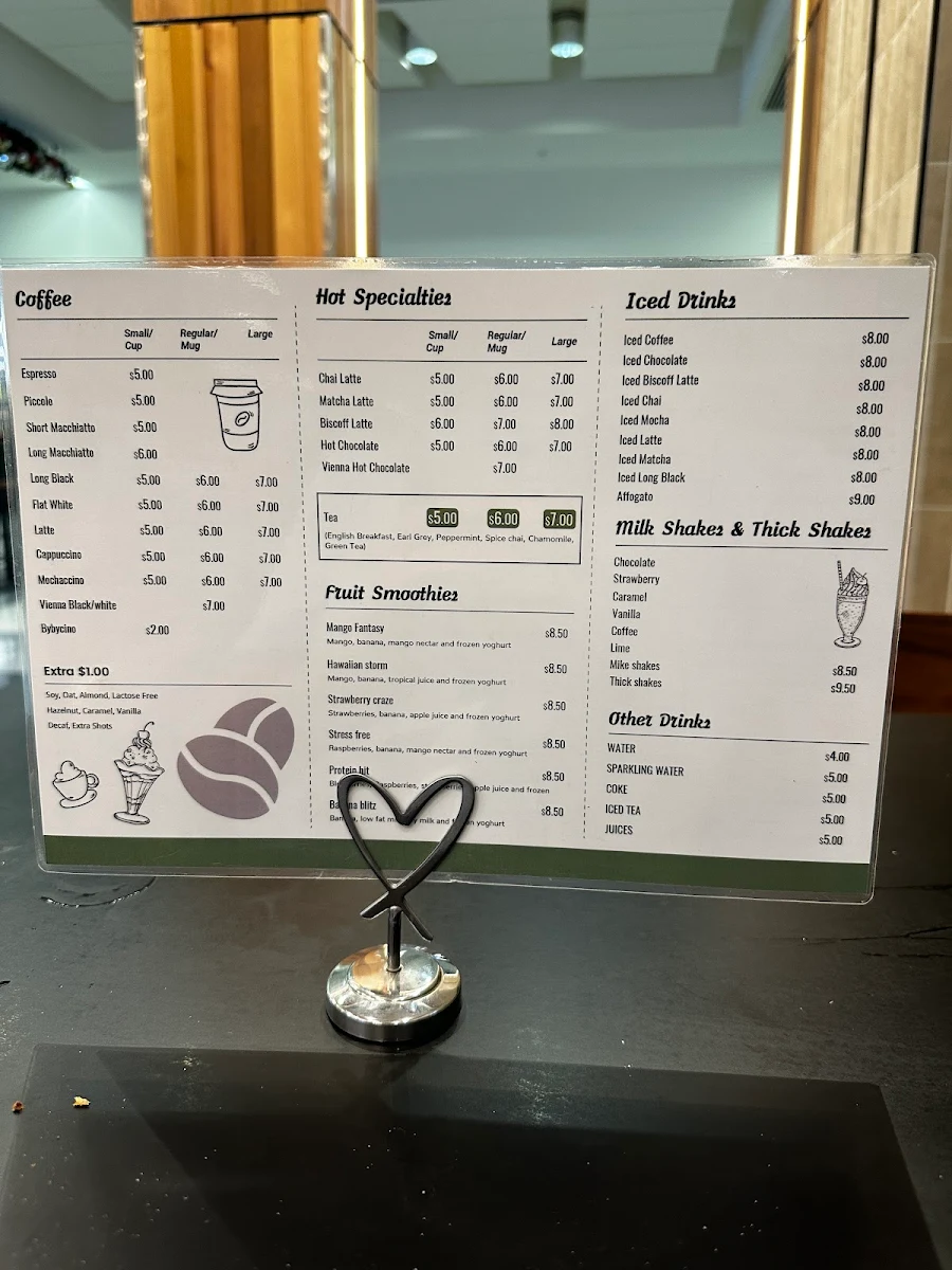 Menu, Green options