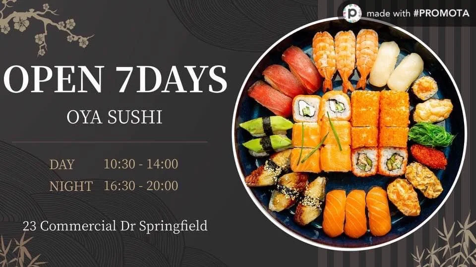 Menu, OYA SUSHI