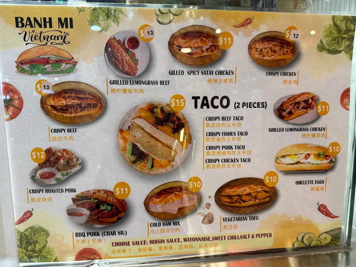 Menu, Bunn Mee & Pho Waverley Gardens Shopping Centre