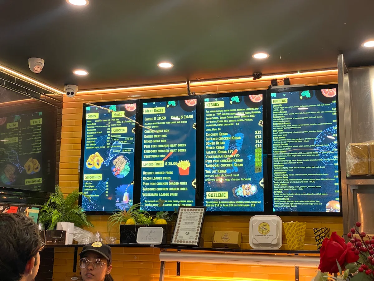 Menu, JOHNY’S KEBAB BURGER & GRILL