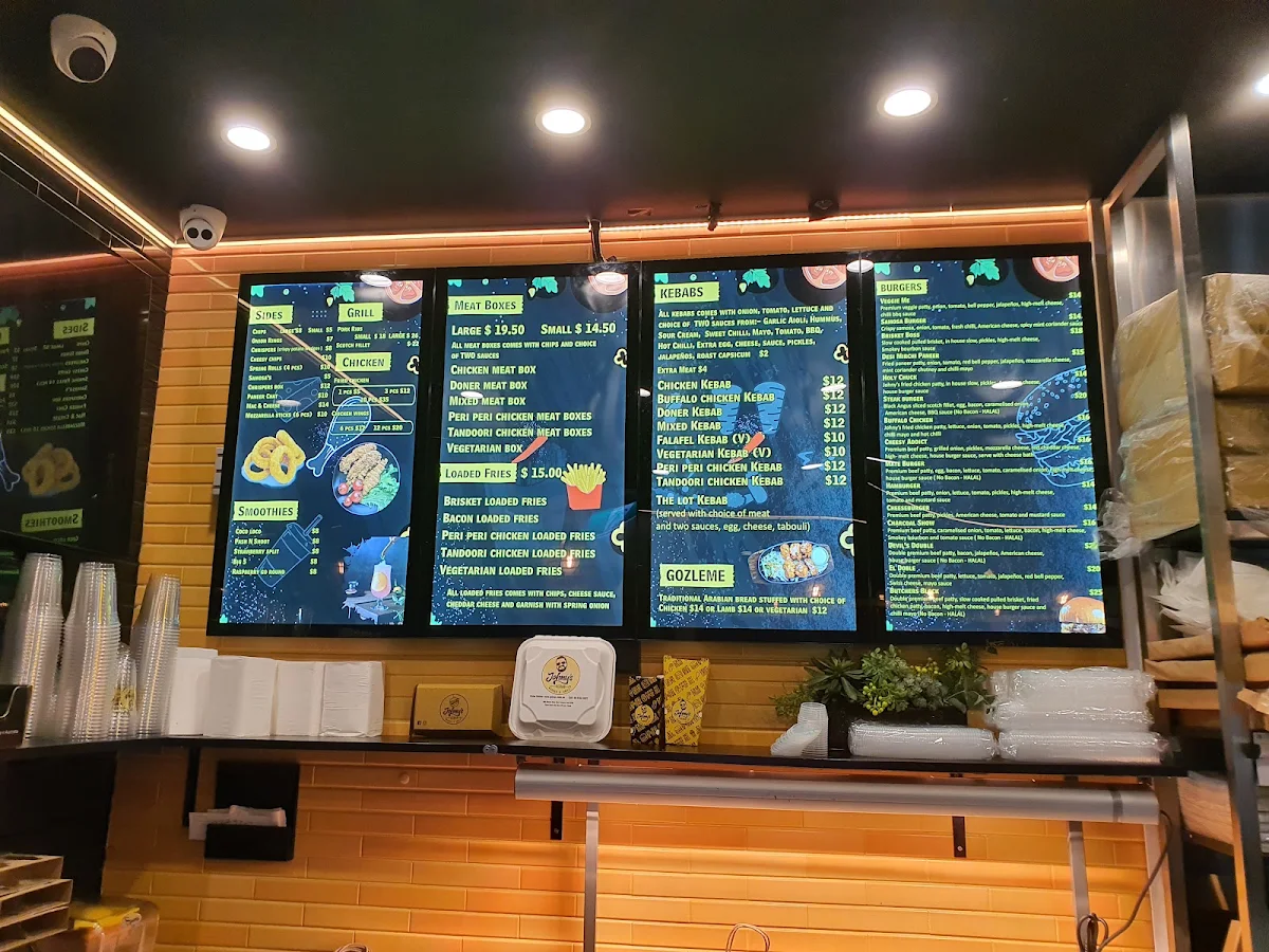 Menu, JOHNY’S KEBAB BURGER & GRILL