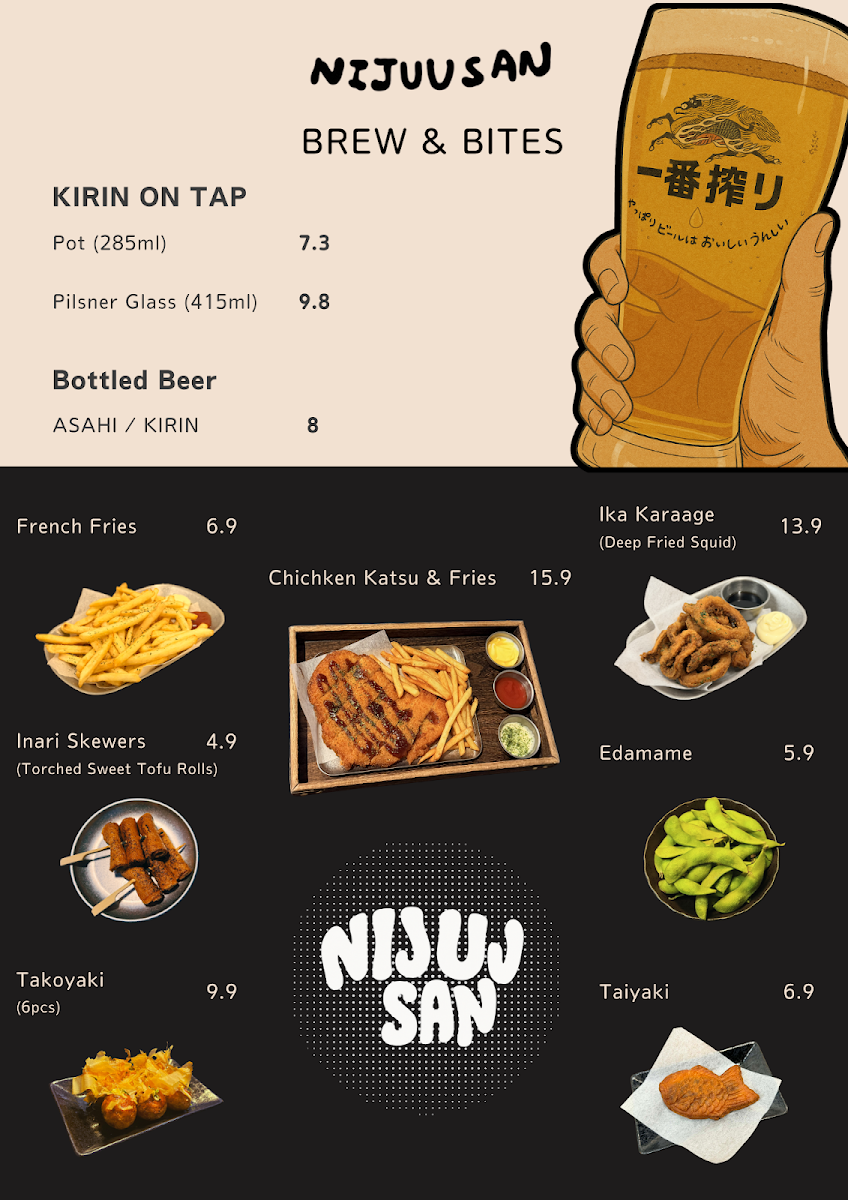 Menu, NIJUUSAN