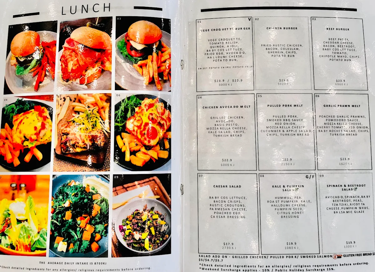 Menu, Caffe Cherry Beans - Civic