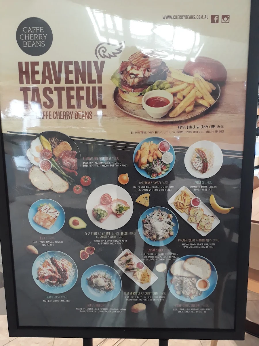Menu, Caffe Cherry Beans - Civic