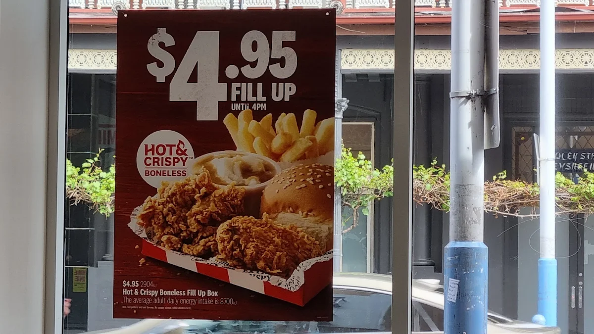 Menu, KFC Hindley Street