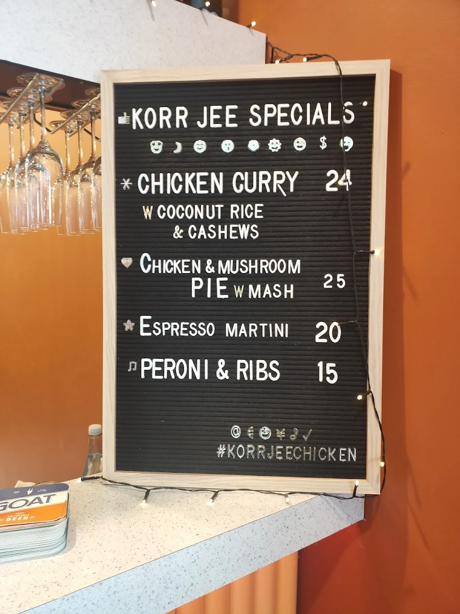 Menu, WILL