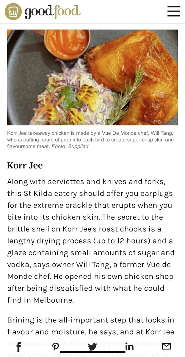 Menu, WILL