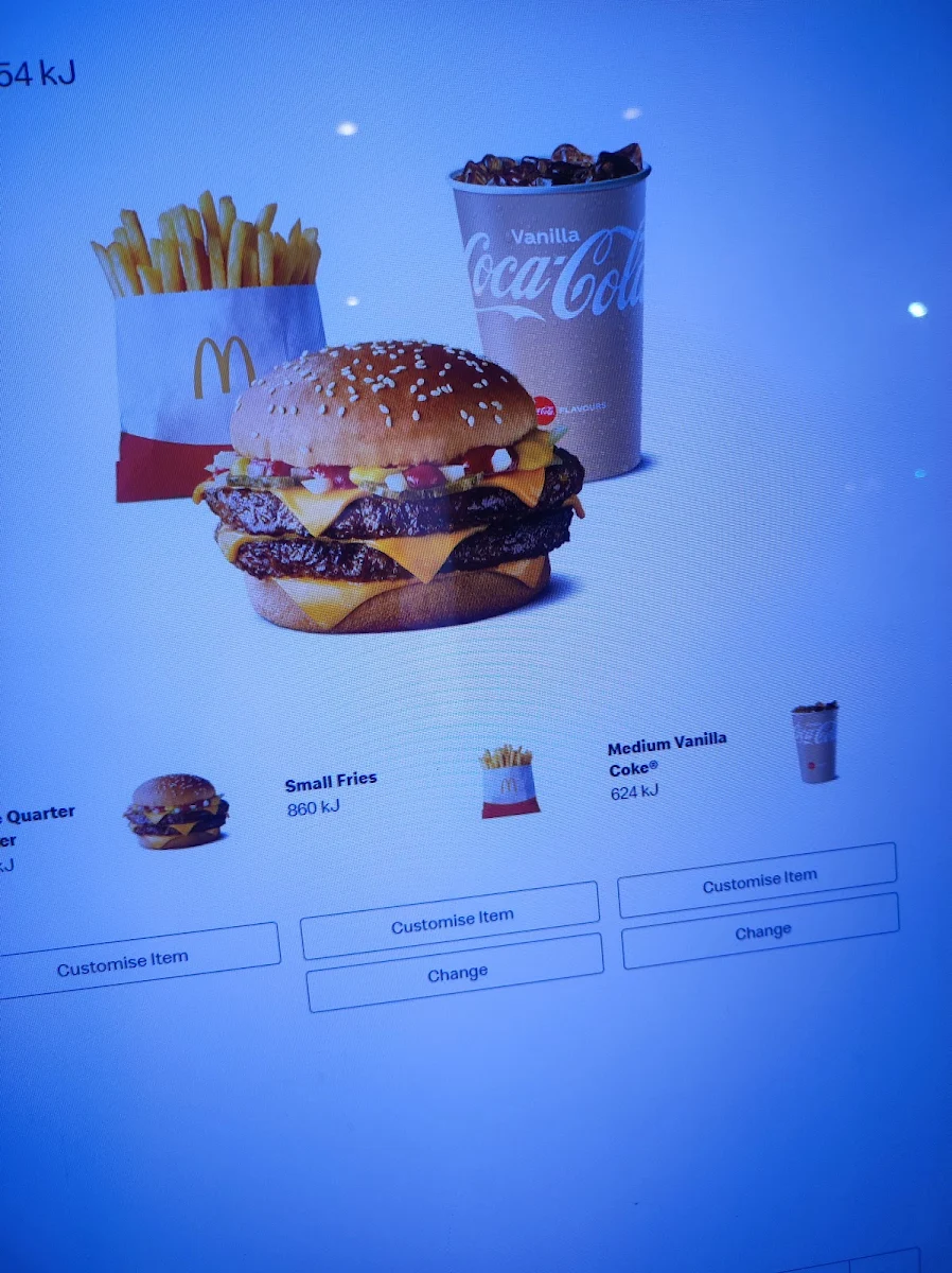 Menu, McDonald's Cremorne
